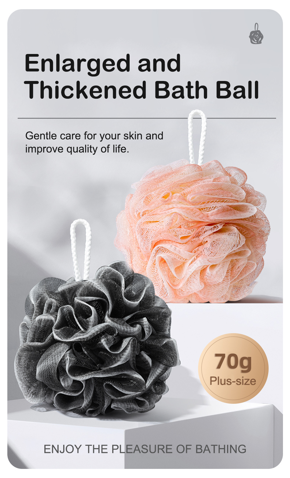 Enlarged and Thickened Bath Ball-1-1